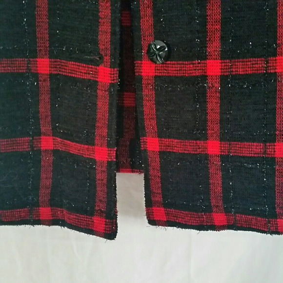 ♡♡ EUC Allison Daley Plaid Shirt Jacket ♡♡ - Picture 3 of 8